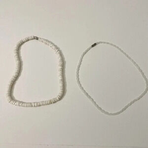 Vintage  90s Lot of 2 Necklaces Puka Shell